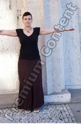 Whole Body Woman T poses Casual Average Street photo references